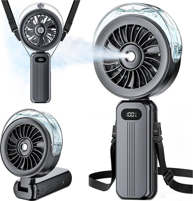 HandHeld Misting Fan Portable USB Rechargeable