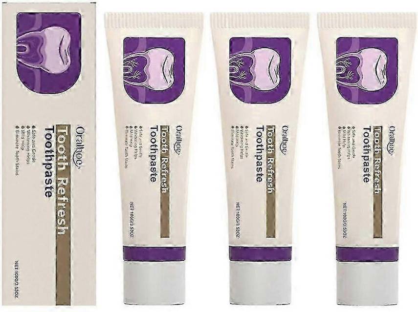 3pcs Nature Tooth Refresh Toothpaste
