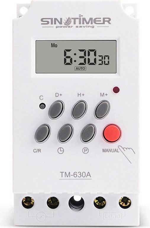 12V 7 Days Programmable Timer Relay Output