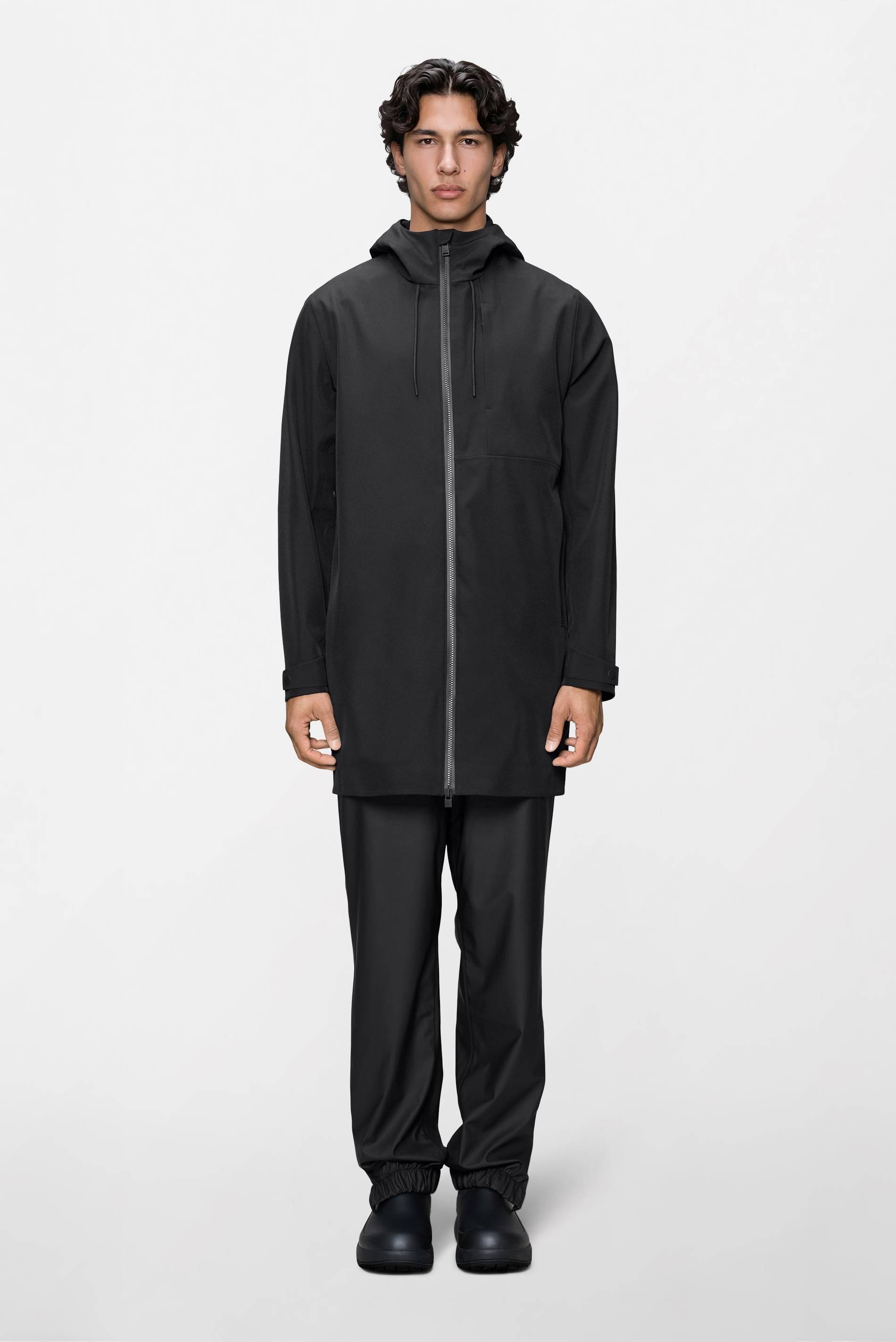 Rains Suva Softshell Long Jacket - Sort
