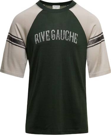 Rive gauche Saint Laurent Rive Gauche Raglan T-Shirt - Green