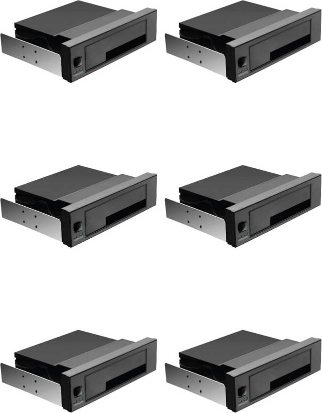 Typecat 6pcs 5.25 Inch Internal Tray Less Bay