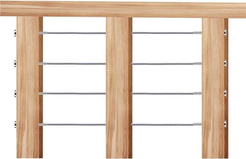 Cable Railing Kit 156pcs 1/8 Inch Stainless Steel