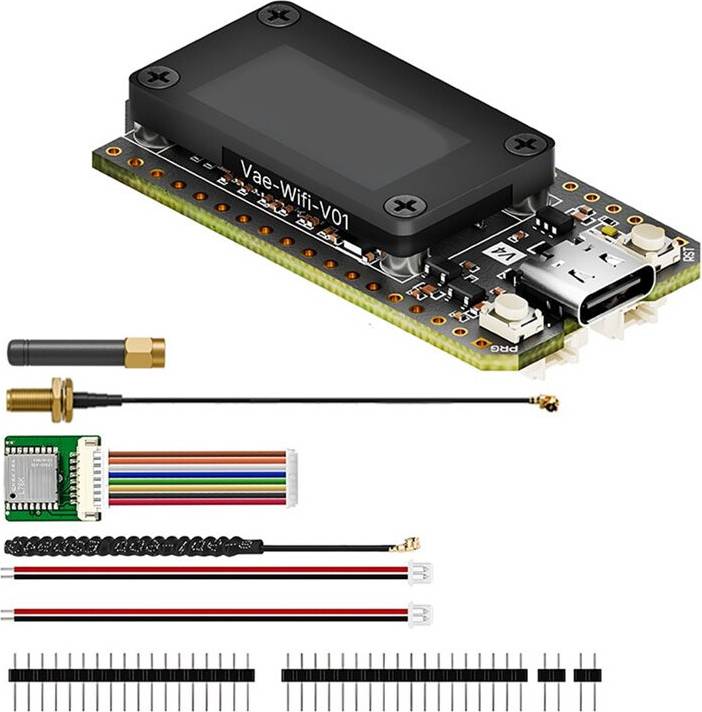 Typecat Heltec V4 0.96 Inch OLED Solar Dev-Board