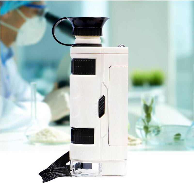 Gray Pocket Handheld Microscope