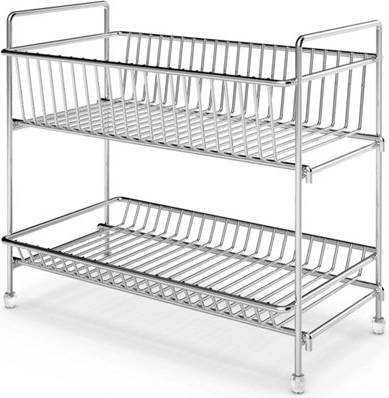 B&Q 2-Tier Chrome Spice Rack