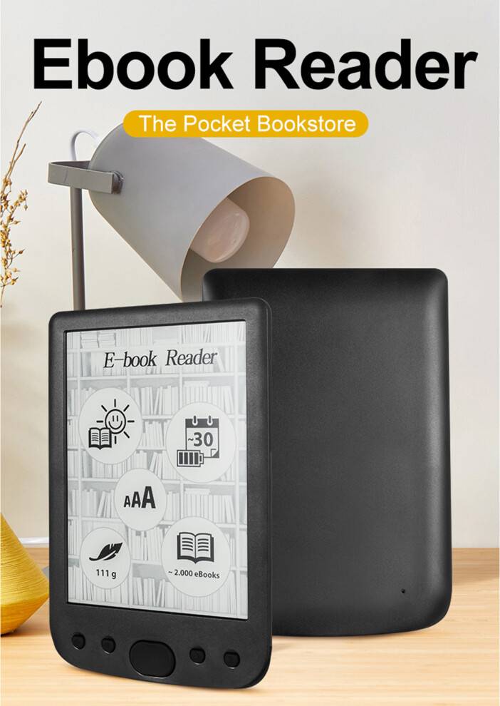 E ink 6 Inch E Ink eReader Front Light