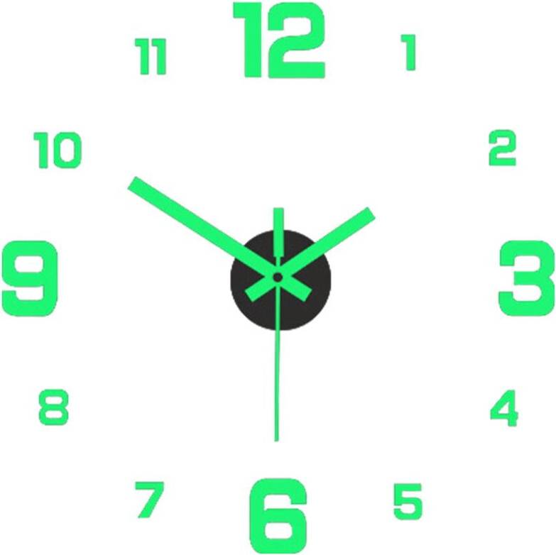 Digital clock wall Luminous Digital Clock Wall Sticker D D8O2