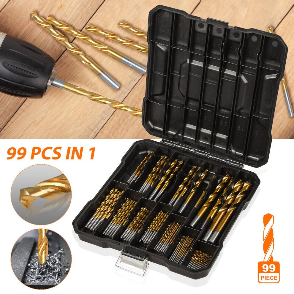 Drill Bit Set High Speed Steel Titanium