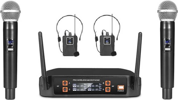Wireless 4 Channel Microphone System