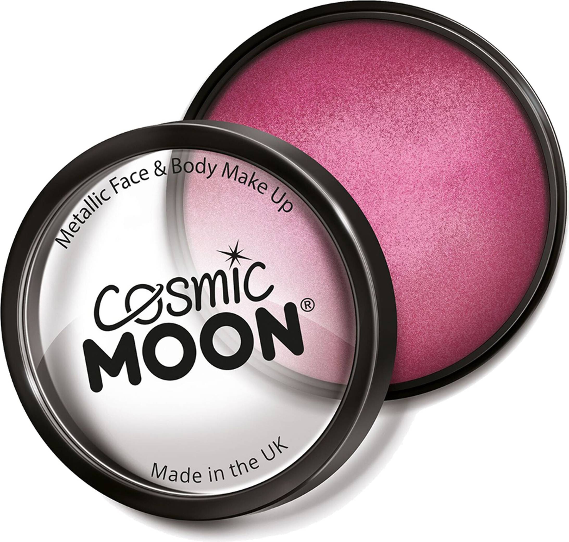 Smiffys Metallic Pro Ansikts Kroppsfärg - Rosa