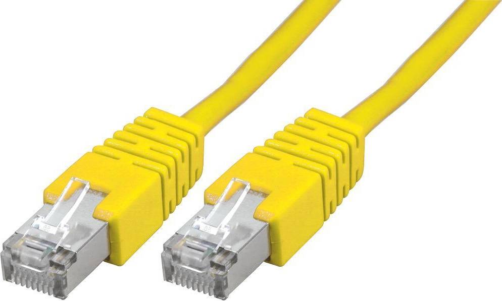 Pro Signal Rj45 To Rj45 Cat5e S Ftp Ethernet Patch Lead Yellow 5m