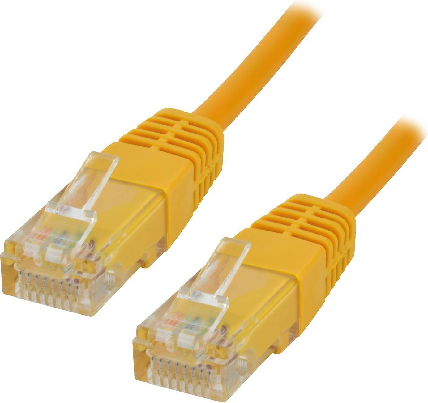 Cable RJ45 Cat5E 0.5 m Yellow