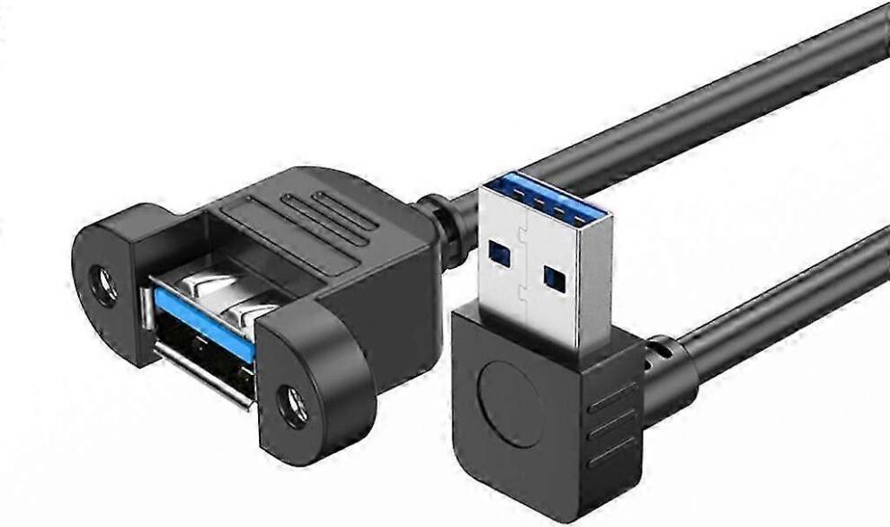 USB 3.0 Extension Cable With Screw Panel Mount