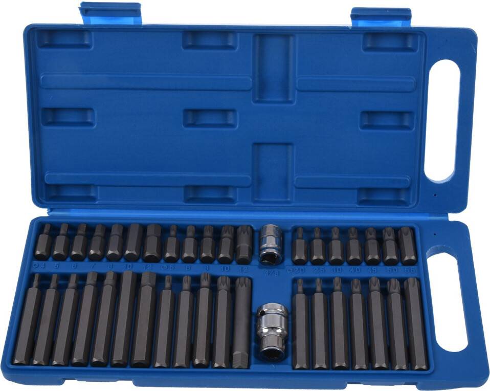 Typecat 40Pc Torx Hex Star Socket Bit Set 1/2 3/8 Drive Socket Bit