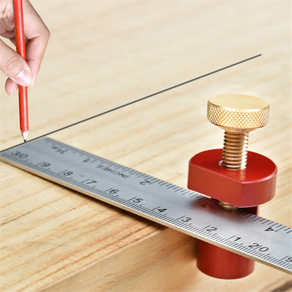 Card Tenon Angle Ruler Auxiliary Clamp Carpenter's Square