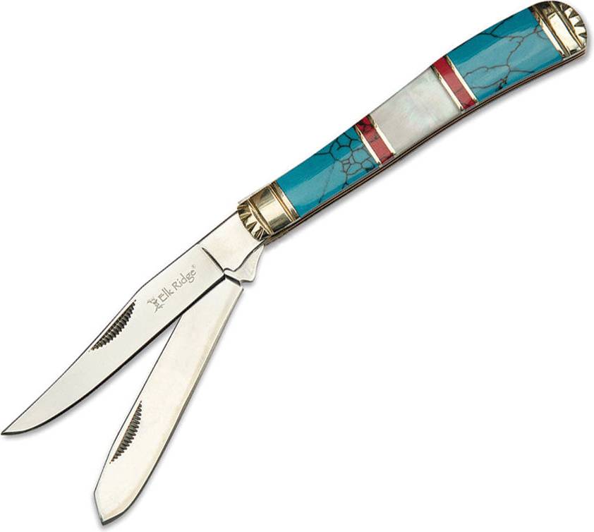 Elk Ridge Trapper MOP Stone Fickkniv
