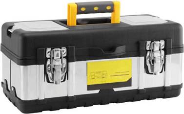 B&Q 17 Inch Steel Storage Chest Tool Box