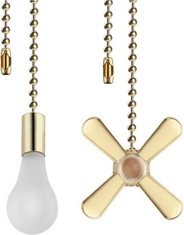 Ceiling Fan Pull Chains Set 13.6 Inches Copper