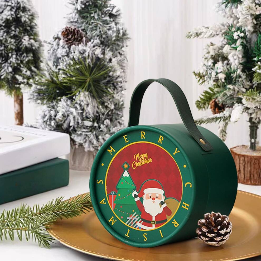 Apple gift Santa Print Apple Gift Box Rigid Holiday