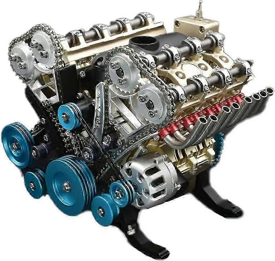 8-Cylinder Metal Car Engine Kit