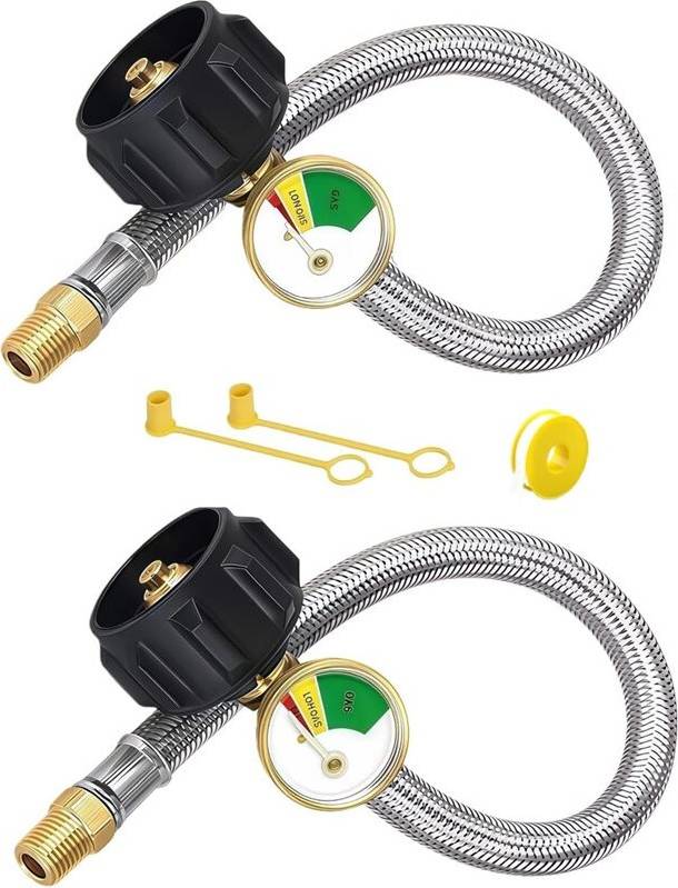 17.7 Inch RV Propane Hose Stainless Steel