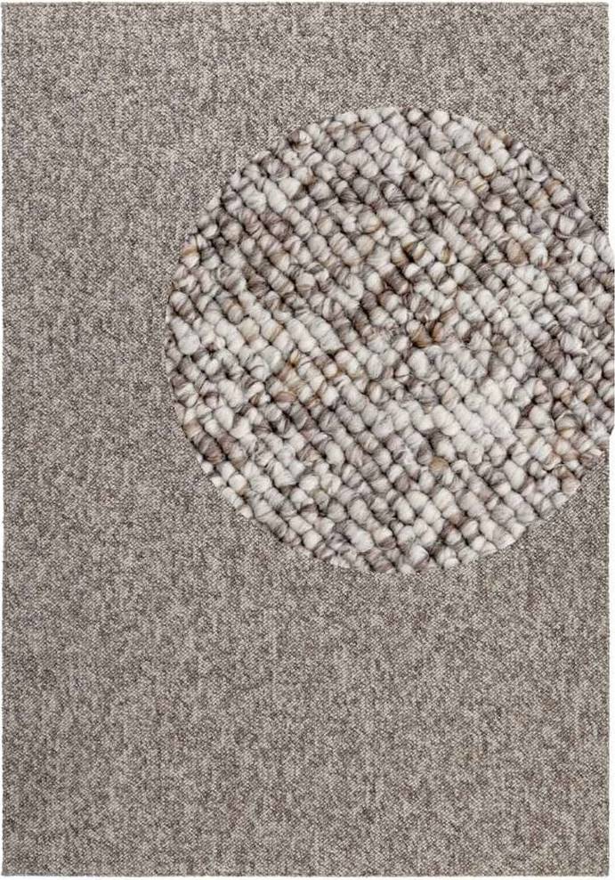 Large washable rugs THE RUGS Rocco Flatweave Washable Plain Extra Large Rug 160 x 230 Beige, Brown cm