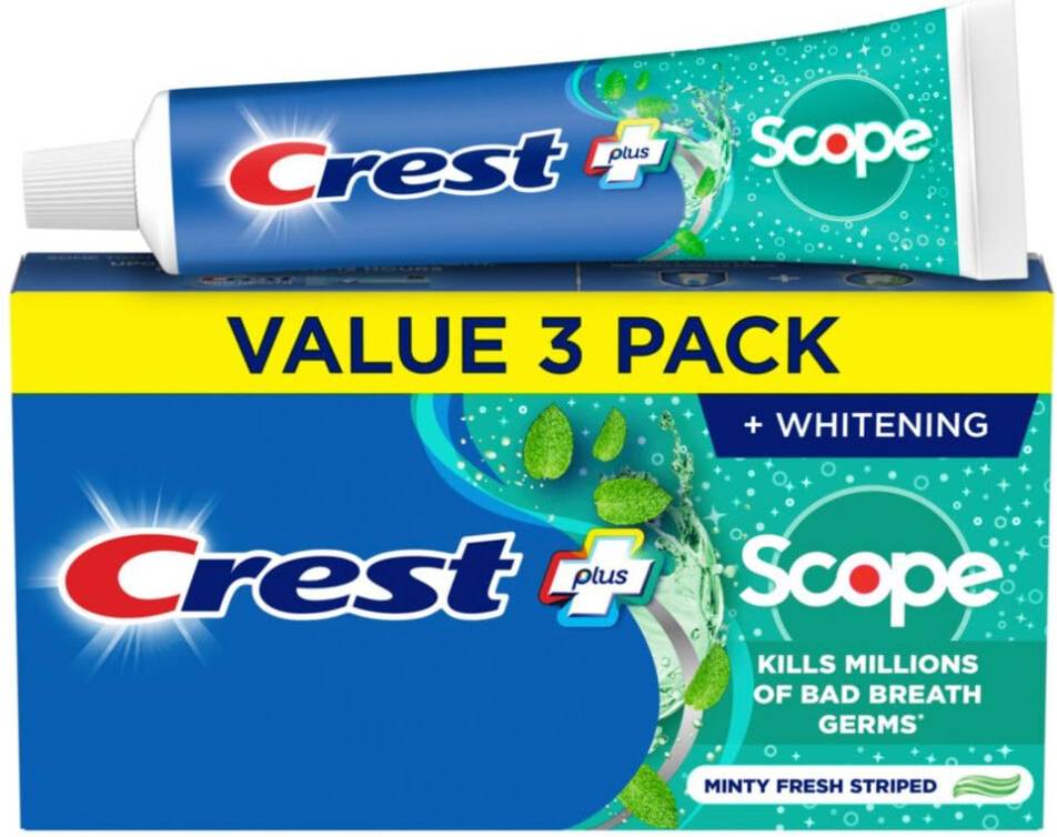 Crest whitening Crest Complete Whitening Scope Toothpaste 3 Pack