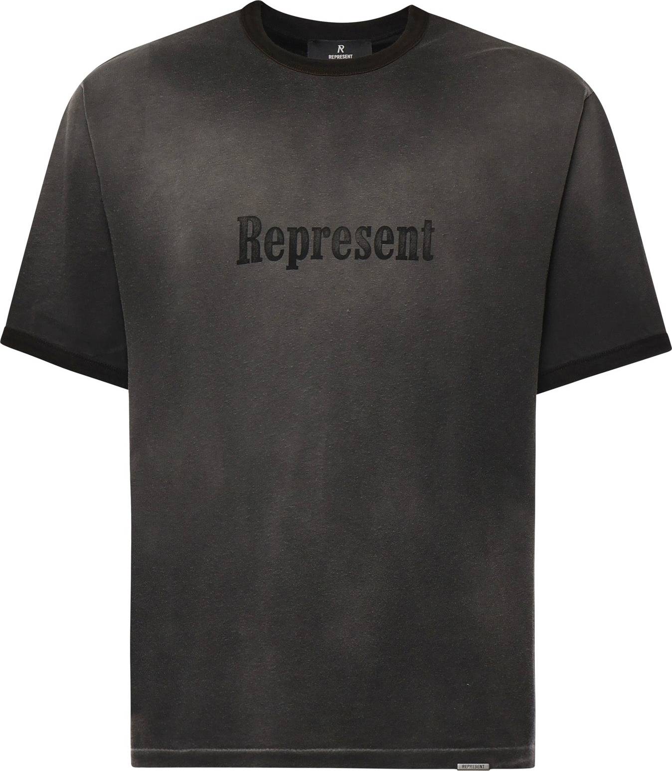 Represent Ringer T-Shirt Bomuld - Sort