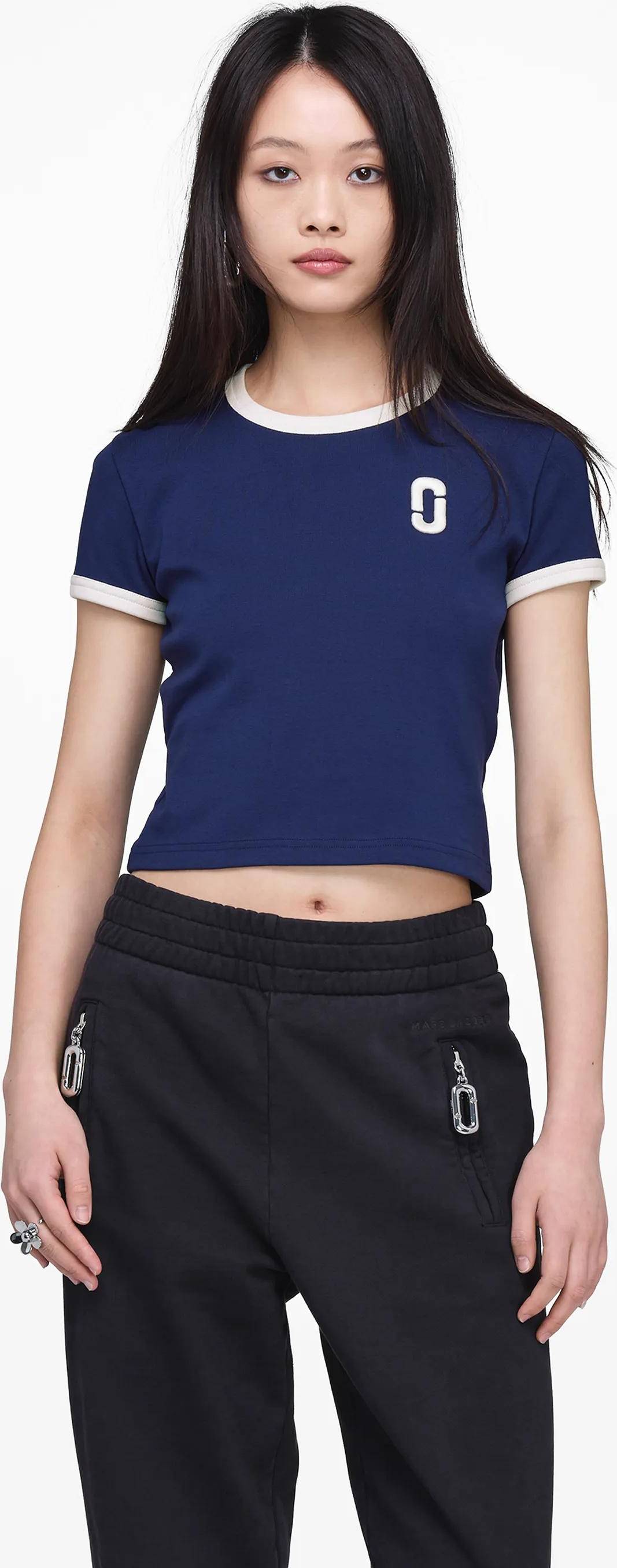 Marc Jacobs Pop J Ringer Baby Tee - Navy