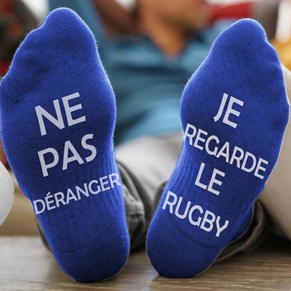 Bomullssockor Do Not Disturb Rugby - Blå