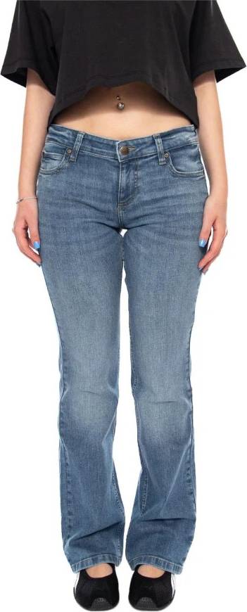 Lee Flared Jeans Rising Sign Bomull - Dam Blå