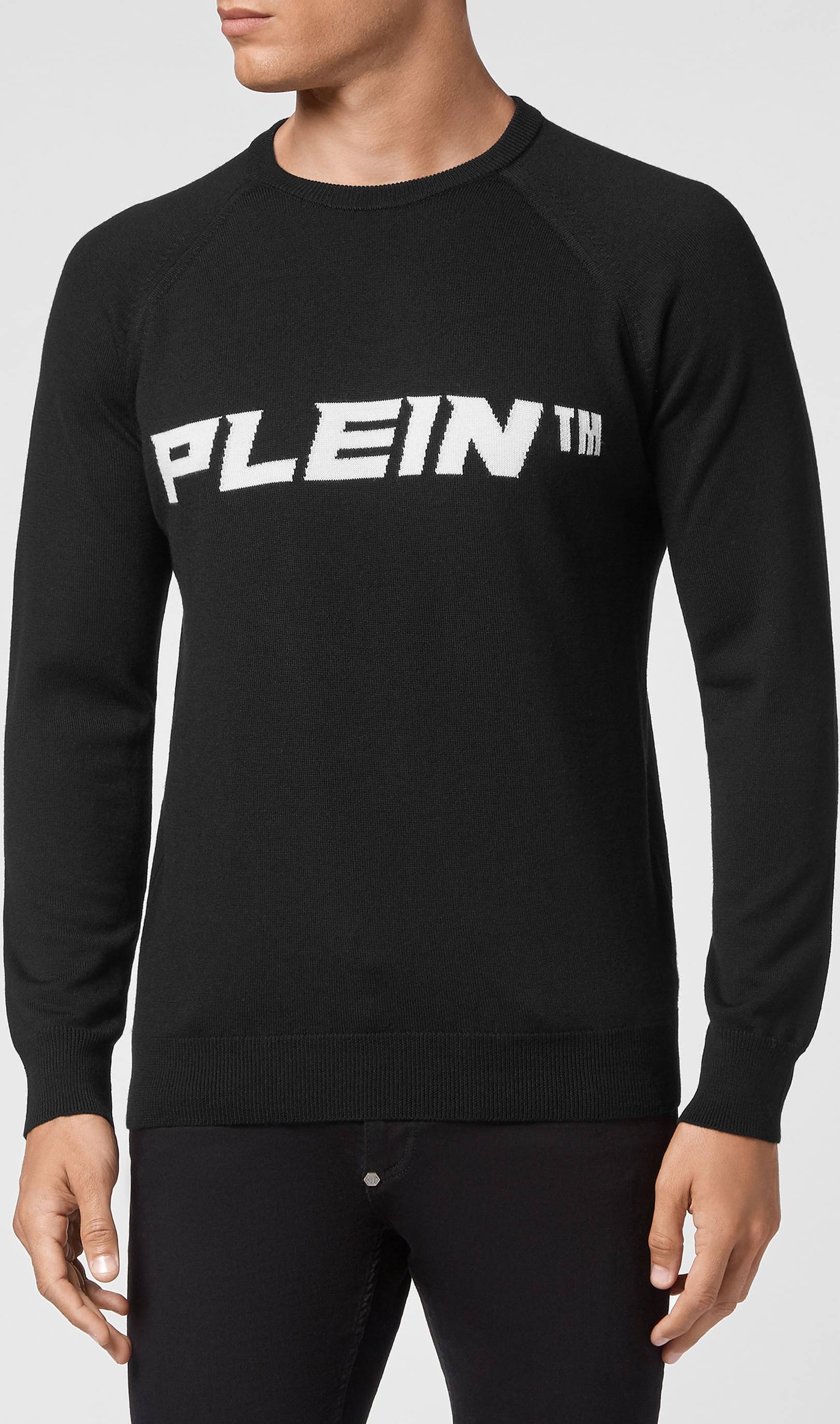 Philipp Plein Pullover Rund Hals Stickade Tröjor - Herr