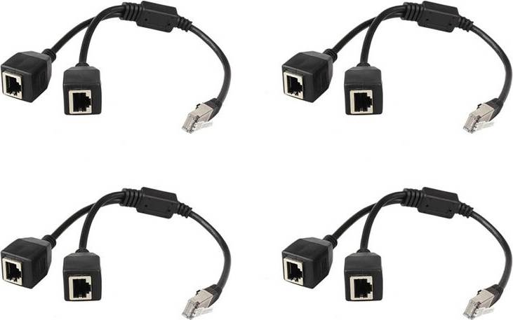 Typecat 4X RJ45 Ethernet Splitter Adapter