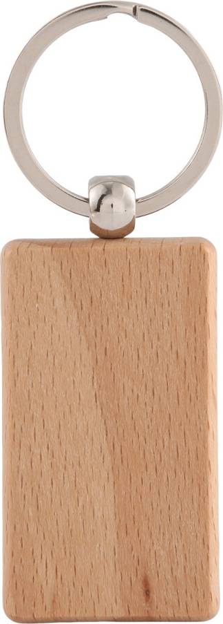 Typecat Wooden Keychain Rectangular Engraving Key ID Can - Blank