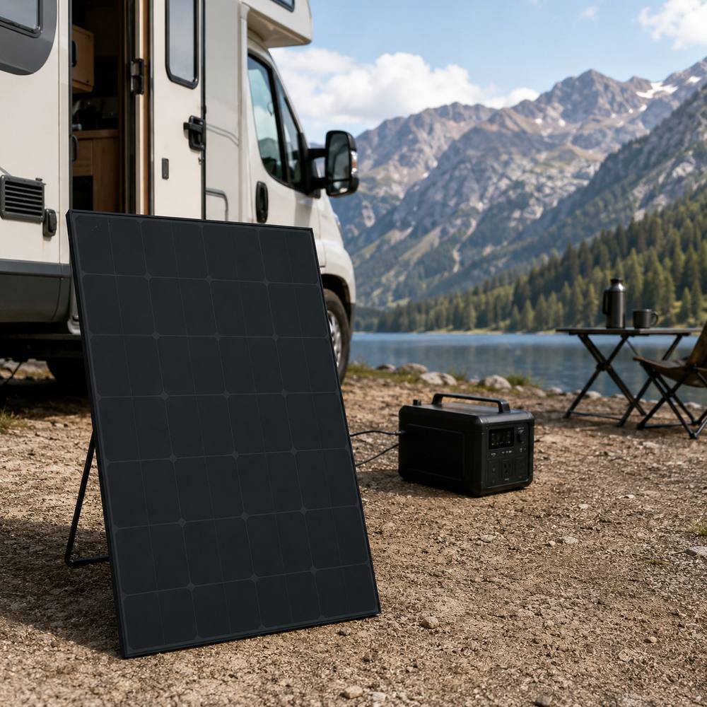 Efficient Solar Panel 200W Monocrystalline Black PV Module