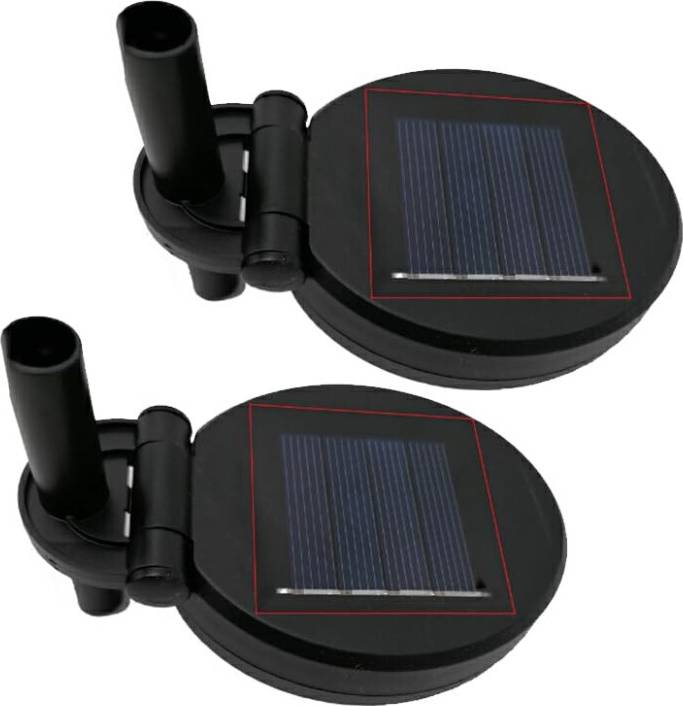 Solar Panel Waterproof LED Floor Replacement Tops 2-Pack