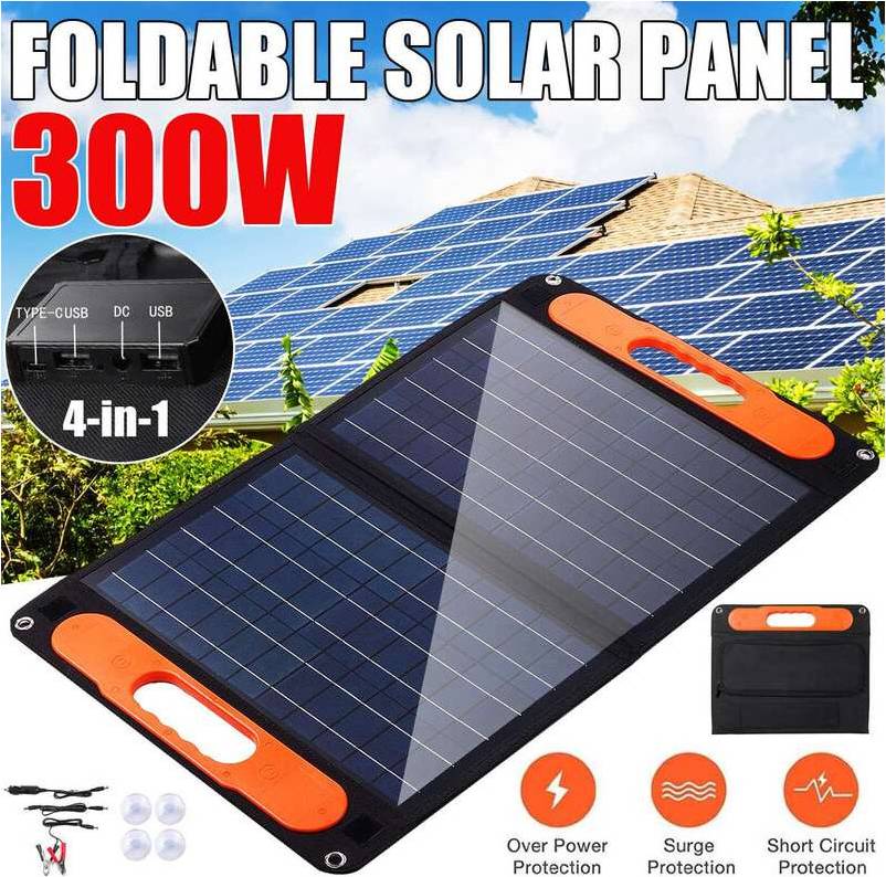 Maxpower 300W Foldable Solar Panel Dual USB Type C DC