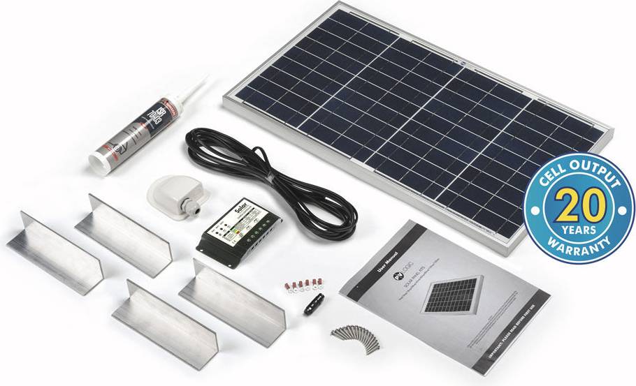 30W Rigid Solar Panel Universal Fitting Kit