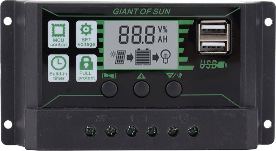 Solar Charge Controller Dual USB Automatic