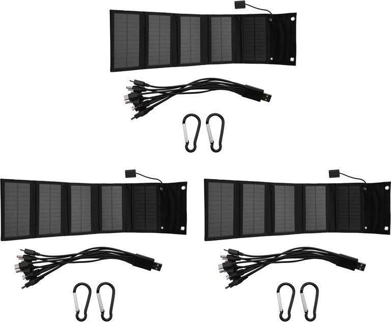 3X 12W Foldable USB Solar Panel