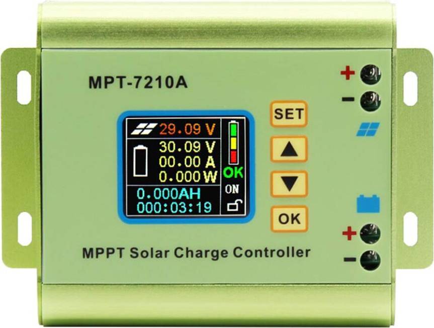 LCD Display MPPT Solar Panel Charge Controller 12V 24V