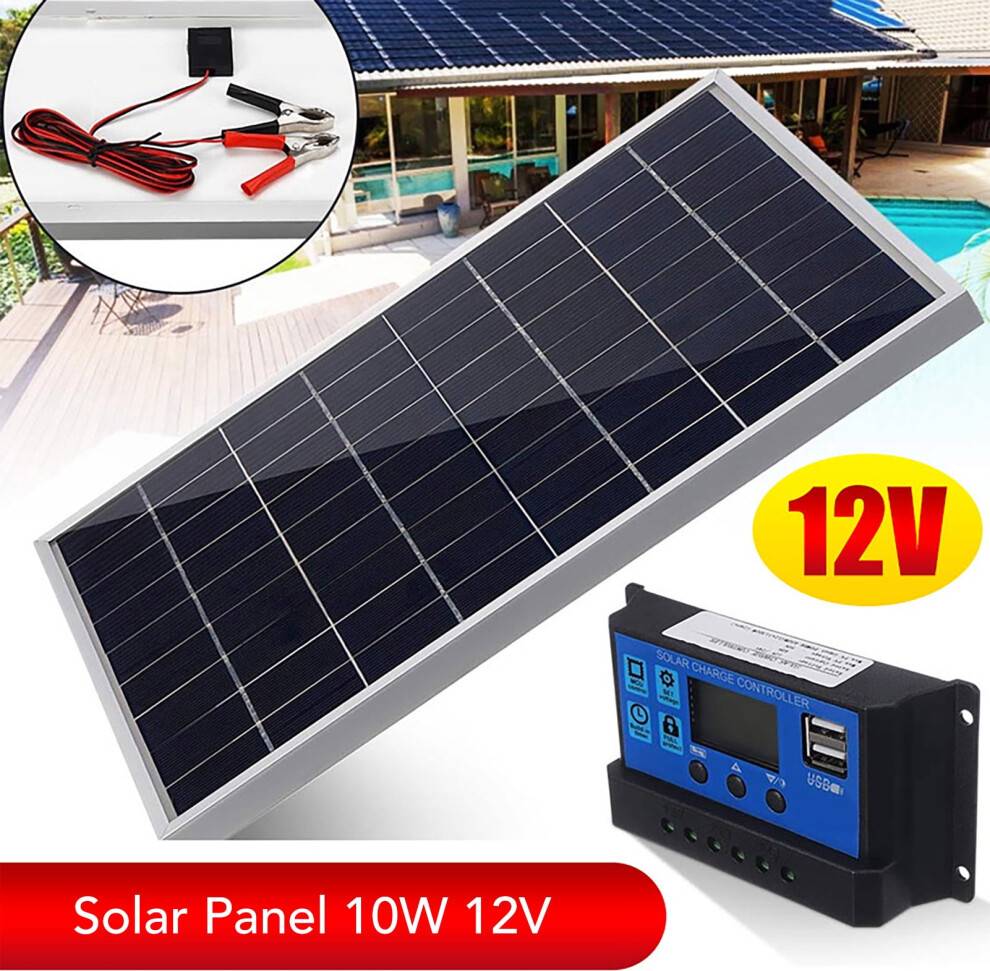 Portable 10W Solar Panel 12V With Charge Protection