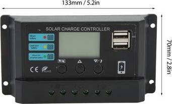 Lcd Display Solar Panel Controller 12v 24v