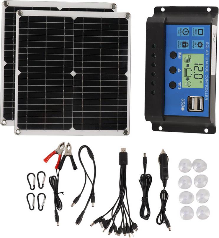 50W RV Solar Panel 60A Controller