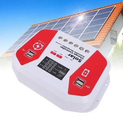 100A Solar Panel Controller Backlit LCD Display