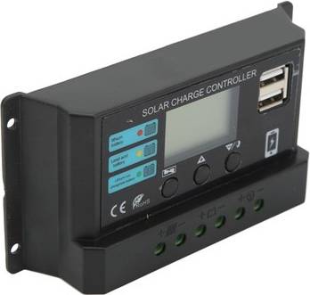 Solar Controller Multifunctional 12v 24v Lcd Display