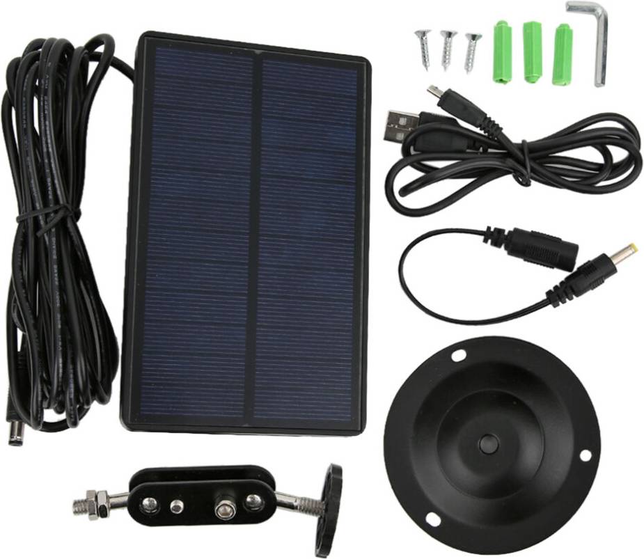 Outdoor Security Camera Solar Panel Waterproof