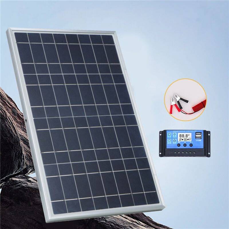 12V Solar Panel Kit 30W Power Portable