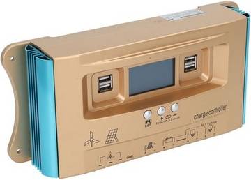 Solar Charge Controller Mppt Lcd Display Dual Usb